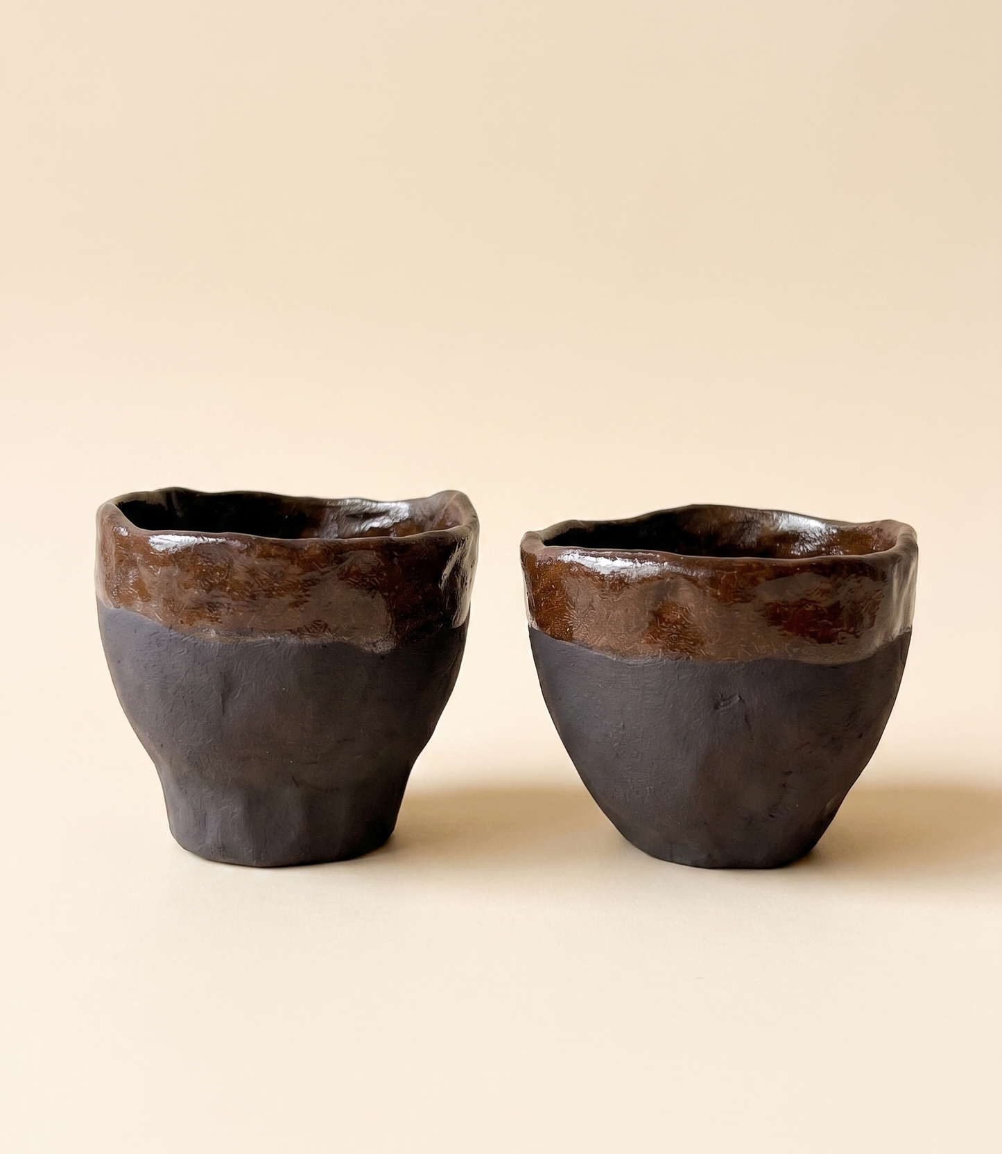 Set de Tazas Marrón Choco