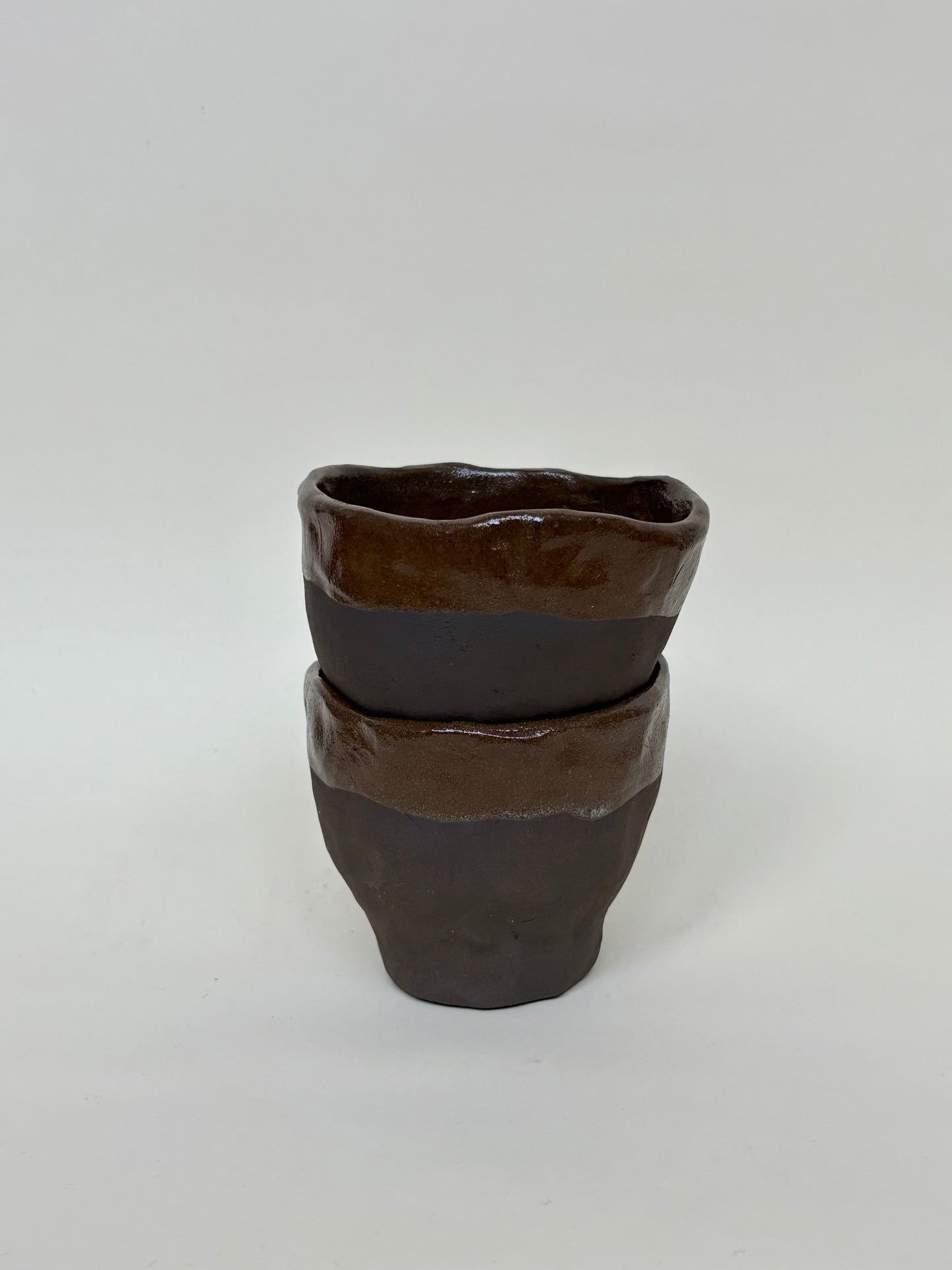 Set de Tazas Marrón Choco