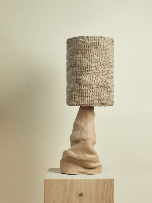 Lámpara de Cerámica y Yute – Colección Mediterránea